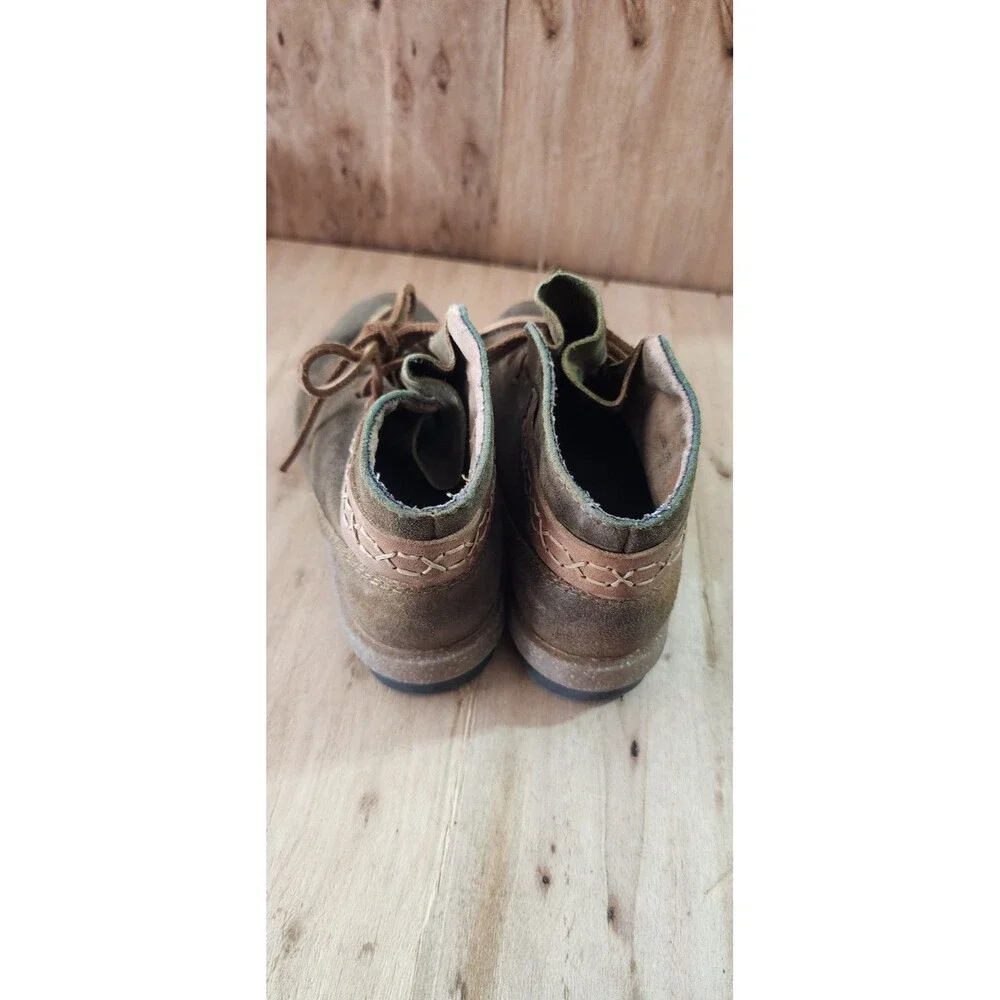 Born Cele Ankle Chukka Boho Boot Leather Lace Up Women 6.5 US Distressed Brown